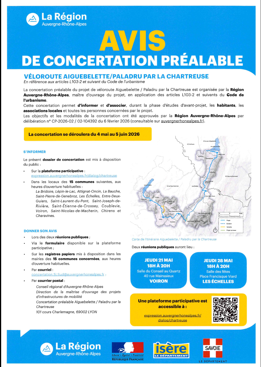 concertation vélo route avril 2026