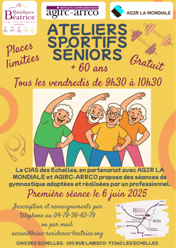 séances gym du cias