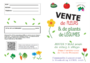 vente de fleurs et plantes mai 2026